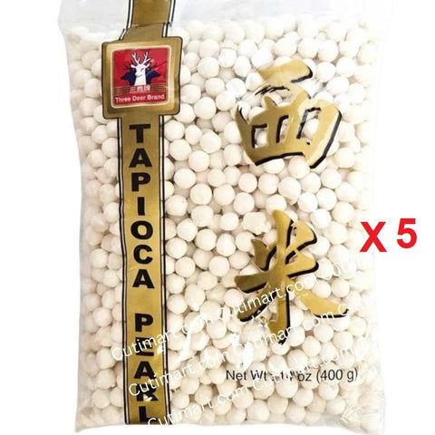 Three Deer Brand Tapioca Pearls Large (Bột Báng Lớn) - 14 oz