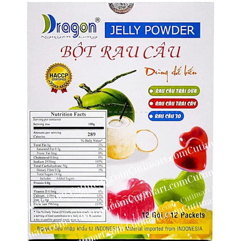 DRAGON Nguyen Long Jelly Powder (Bột Rau Câu) - 0.35 OZ