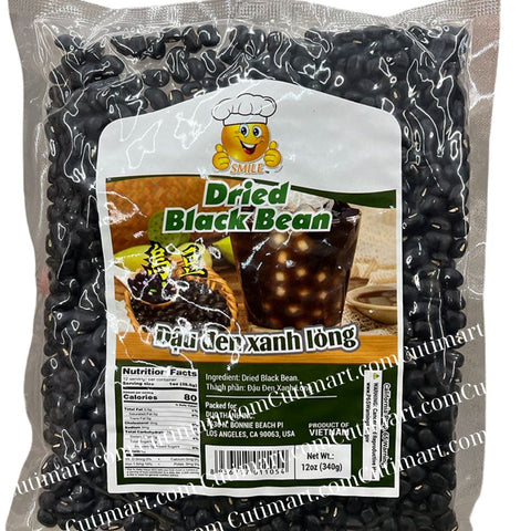 Smile Brand Dried Black Bean (Đậu Đen Xanh Lòng) - 12oz