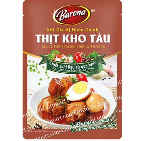 Barona Sauce for Braised Pork With Eggs (Gia Vị Thịt Kho Tàu) - 80g