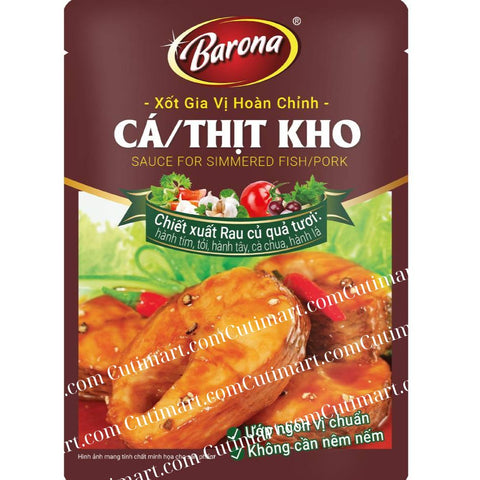 Barona Sauce for Simmered Fish/Pork (Gia Vị Cá/Thịt Kho) - 80g