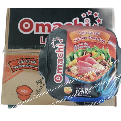 Omachi Self Boil Hot Pot Hot & Sour Seafood (Lẩu Tự Sôi Omachi Hải Sản Chua Cay) - 307g