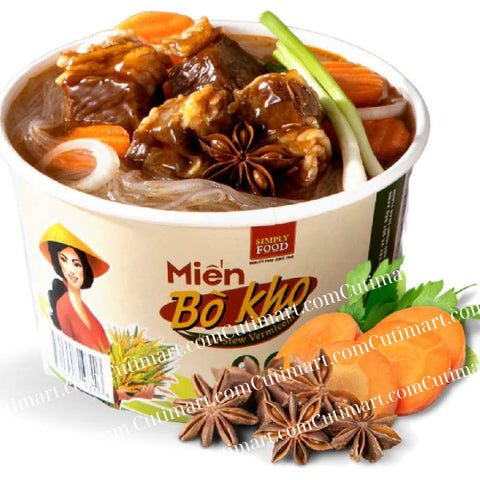 SIMPLY FOOD Beef Stew Vermicelli (Miến Bò Kho) - Pack9