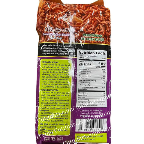 3 Mien Brown Rice Glass Noodles (Miến Gạo Lức) - 10.6oz