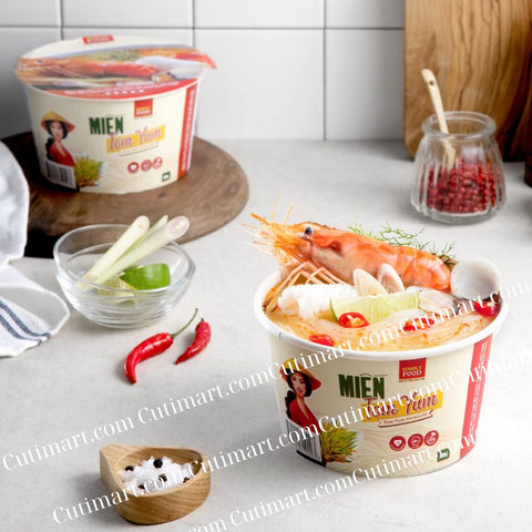 Simply Food Instant Tom Yum Glass Noodle (Miến TomYum) - Pack 9