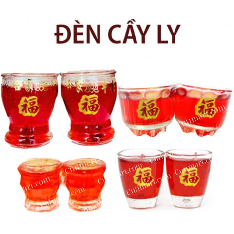 Joss Cup Candle (Nến Ly / Đèn Cầy Ly) - Pack 2