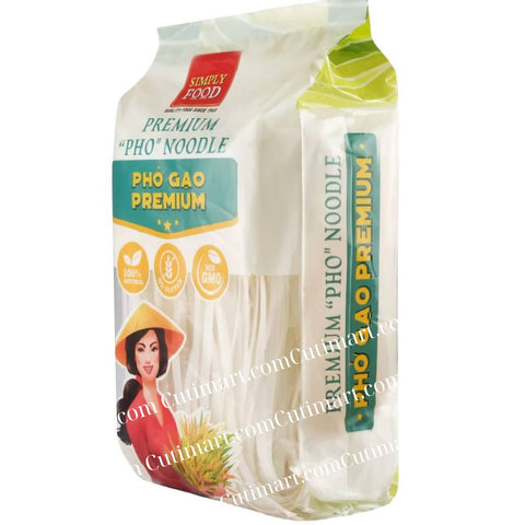 Simply Food Premium Pho Rice Noodles (Phở Khô) - 500g