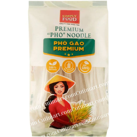 Simply Food Premium Pho Rice Noodles (Phở Khô) - 500g