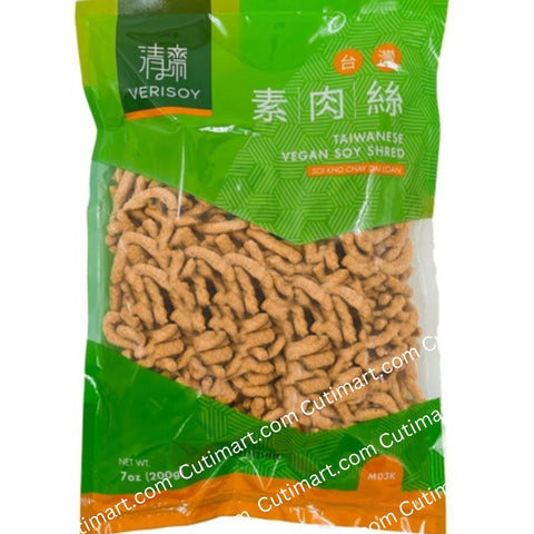 Verisoy Taiwanese Vegan Soy Shred (Thịt Sợi Chay) - 7oz