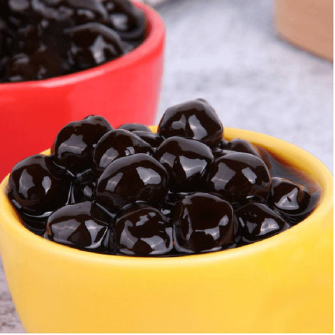 WuFuYan Black Sugar Flavor Boba Tapioca Pearls (Trân Châu Đường Đen) - 8.8oz